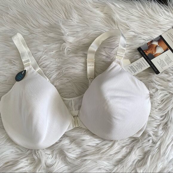 NEW Bali style # 3378 White Seductive curves front close seamless bra 38D - Picture 3 of 10